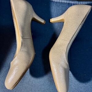 Silver Sparkly Life Stride heels